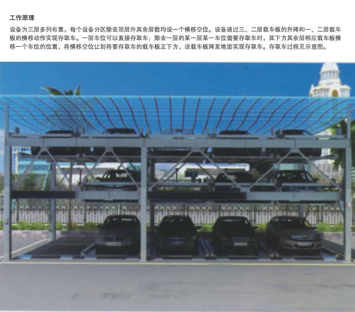 機械車庫PSH3三層升降橫移機械停車設備工作原理.jpg